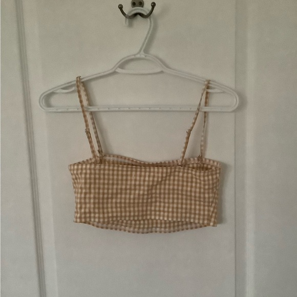 Yellow and white striped tank top - Picture 2 of 3